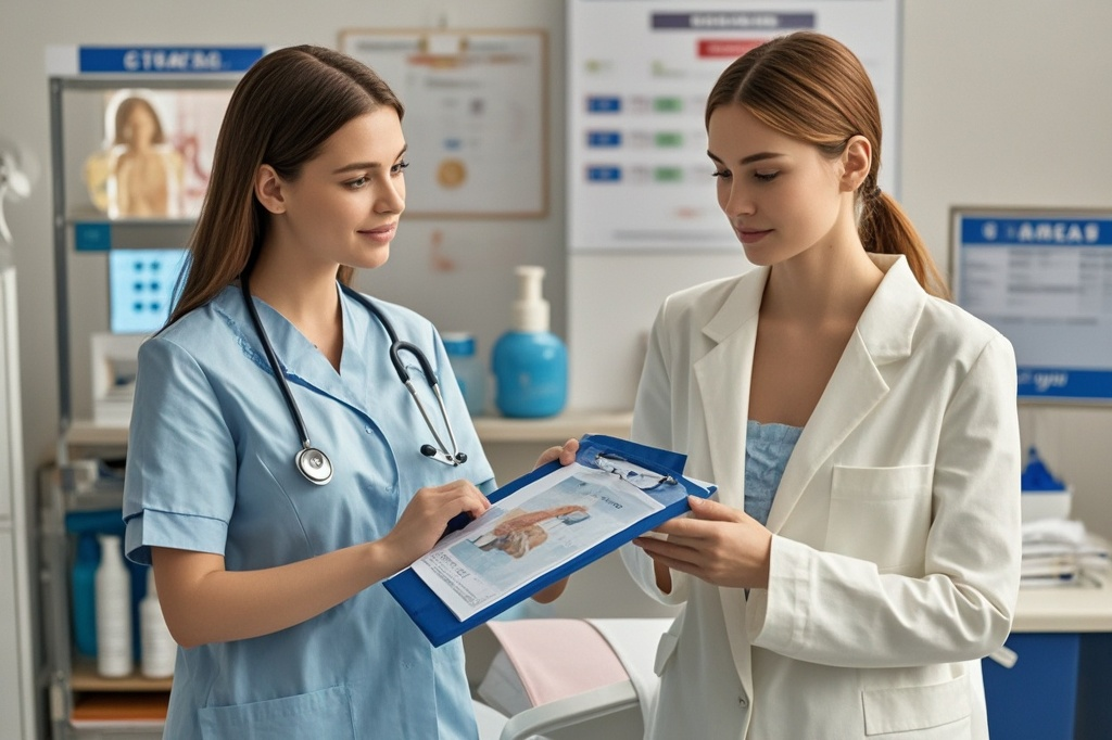 卵巢多囊样改变示意图